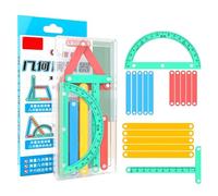 Géométrie en plastique sûr Outils de modélisation de démonstrateur avec pierres magnétiques pour enseignants et architectes Ensemble de bâtiments polygonaux pour étudiants