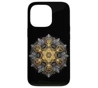 Géométrie Sacrée Chakra Mandala Énergie Spirituelle Zen Yoga Coque pour iPhone 13 Pro