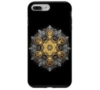 Géométrie Sacrée Chakra Mandala Énergie Spirituelle Zen Yoga Coque pour iPhone 7 Plus/8 Plus
