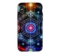 Géométrie sacrée de l'amour et de l'énergie Divine Coque pour iPhone X/XS