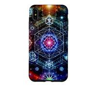 Géométrie sacrée de l'amour et de l'énergie Divine Coque pour iPhone XS Max