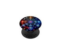 Géométrie sacrée de l'amour et de l'énergie Divine PopSockets PopGrip Adhésif