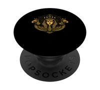 Géométrie sacrée du Pharaon Sphynx de l'Égypte Ancienne PopSockets PopGrip Adhésif