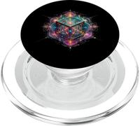 Géométrie sacrée Fleur de Vie Cube Métatron PopSockets PopGrip pour MagSafe