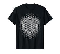 Géométrie Sacrée Fleur de Vie Mandala Symétrie Mystique T-Shirt