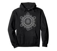Géométrie Sacrée Mandala Hypercube Hexagone Sweat à Capuche