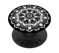 Géométrie sacrée Neptune Mandala Dotwork PopSockets PopGrip Adhésif