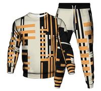 Géométrie Sweat-Shirt et Jogging imprimé en 3D Femmes/Hommes 2 pièces Ensemble Survêtement Cool Pullover Sportswear