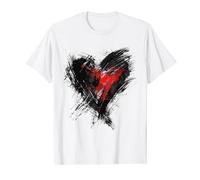 Géométrique Abstrait Forme Coeur Art Graphique Géomé T-Shirt