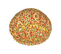 Géométrique. Bonnet de douche pour homme et femme, réutilisable, imperméable, long et épais, soin des cheveux, courts et enfants
