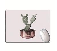 Géométrique Cactus Bureau Bureau Écriture Pad Gaming Ordinateur Souris Pad-24 * 20cm_3