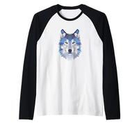 Géométrique Loup Esprit Animal Wildlife Nature Art Cadeau Manche Raglan