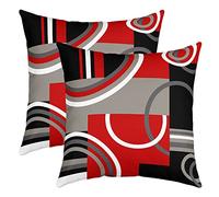 Géométrique Taie d'oreiller 55x55cm Lot De 2 Soft Modern Résumé Art Housse de Coussin pour Le Salon Chambre à Canapéer Housse Coussin Barclay Arcs Shapes Décor Taie Oreiller pour canapé Chaise