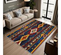 Géométrique Tapis 60x90 - Motif Soleil Arche Abstrait Tapis à Poils Courts Doux Antidérapant - Lavable en Machine - pour Salon Chambre à Coucher Cuisine Salle à Manger G8Nxj115