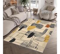 Geometry Abstraction Tapis de Salon Petit 120x170 cm 3D Modern Art Tapis de Chambre Flanelle Antidérapant Lavable Poil Court Rug pour Salon Chambre Q-283