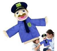 Geonoy Career Hand Puppet, marionnettes éducatives Douces avec Bouche Mobile, en Peluche d'athlète Juge Facteur Agent de Bord, pour l'enseignement de la Narration de Spectacles de fête