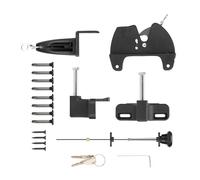 Geonoy Loquets de portail de clôture - Loquets de sécurité autobloquants, matériel de protection de l'intimité robuste pour abri de jardin, piscine, jardin, ferme, patio, grange