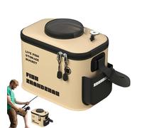 Geonoy Seau de pêche pliable, seau à leurres vivants pliable, équipement de pêche en plein air, fournitures multifonctions pour adultes, adolescents, débutants professionnels