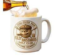 Geonoy Tasse à café de golf | 350 ml en céramique | Tasses à lait fantaisie - pour membres du club, grand-père, fans de sport, cours, bureau, anniversaire, retraite, tournoi de Noël, jus
