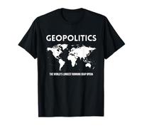 Geopolitics Carte de l'opéra de Savon la Plus Longue au Monde T-Shirt