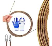 Georcep 5 Meter Electrician Cable Threading Device Wire Guider Running Wire, Universal Wire Lead Threading Device Tool, for Right Angle Pipe, Wall Slot and Floor Conduit