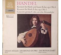 Georg Friedrich Händel: Konzert Für Harfe Und Laute B-Dur, Op. 4 Nr. 6 / Konzert Für Harfe F-Dur, Op. 4 Nr. 5 / Concerto Grosso C-Dur, Aus Dem Alexanderfest [Vinyl]