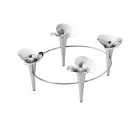 Georg Jensen Bougeoir Bloom Ø28 cm Acier inoxydable