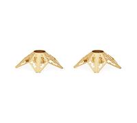 Georg Jensen Bougeoir de l'année 2022 2 pièces Plaqué or
