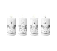 Georg Jensen bougie de l’Avent 2026 impression argent. 4 pièces