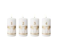 Georg Jensen bougie de l’Avent 2026 impression dorée. 4 pièces