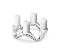 Georg Jensen Cobra Lot de 4 porte-bougies en acier inoxydable