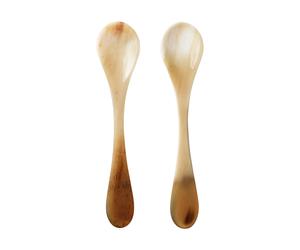 Georg Jensen Cuillère à caviar Indulgence. lot de 2 Corne