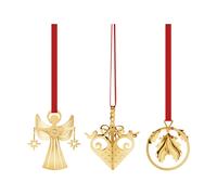 Georg Jensen ensemble de mobiles de Noël 2026 miniature Or. 3 pièces