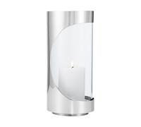 Georg Jensen Lanterne Chrome contours hurricane 22 cm Acier inoxydable
