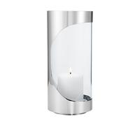 Georg Jensen Lanterne Chrome contours hurricane 28 cm Acier inoxydable