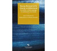 Georg Simmel Et Le Champ Architectural - Sociabilité Urbaine, Paysage Et Esthétisation Du Monde