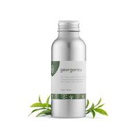Georganics - Bain de Bouche Blanchissant - Mélange Nettoyant & Réducteur de Plaque à l'Huile de Noix de Coco Vierge Biologique - Vegan et Cruelty Free, sans Fluor - Théier - 100ml