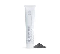 Georganics Dentifrice au fluorure avec hydroxyapatite - 75 ml - Charbon actif - 100 % naturel et durable - pour les dents sensibles - Prévient les caries et les caries - Lutte contre la plaque