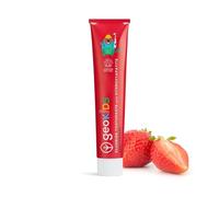 Georganics Dentifrice au fluorure avec hydroxyapatite pour enfants - 75 ml - Saveur fraise - 100 % naturel et durable - Formulé pour les enfants - Prévient les caries et renforce l'émail des dents