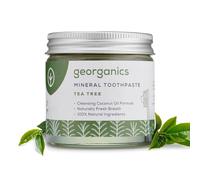 Georganics - Dentifrice Bio Riche en Vitamines et Minéraux - Formule Non Moussante à l'Huile de Noix de Coco Vierge Biologique - Vegan et Cruelty Free - sans Fluor et SLS - Théier - 60ml