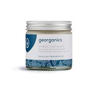 Georganics - Dentifrice Bio Riche en Vitamines et Minéraux - Formule Non Moussante à l'Huile de Noix de Coco Vierge Biologique - Vegan et Cruelty Free - sans Fluor et SLS - Menthe Poivrée - 60ml