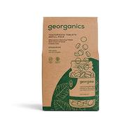 Georganics - Dentifrice Comprimés Bio - Comprimés Nettoyants Naturels Effervescents à l’Argile Kaolin - Vegan, Sans Cruauté et Fluorure - Menthe Poivrée - 720 Comprimés