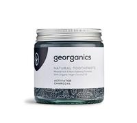 Georganics Dentifrice naturel avec effet blanchissant au charbon actif et huile de noix de coco bio sans fluorure