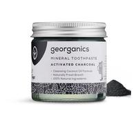 Georganics Dentifrice au Charbon actif - Dentifrice blanchissant naturel - Fabriqué avec de l’huile de noix de coco bio - Dentifrice Naturel sans fluorure