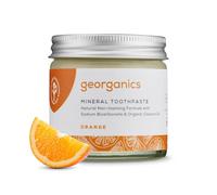 Georganics Mineral Rich Teeth Whitening Toothpaste Vegan and Fluoride free Orange 60ml