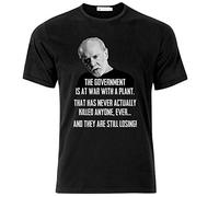 George Carlin War on Drugs T T-Shirts à Manches Courtes Black(X-Large)