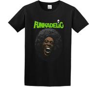 George Clinton and Parliament Funkadelic Free Your Mind T-Shirt Men's Black Unisex Tee Manches Courtes(Medium)
