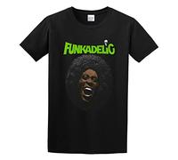 George Clinton and Parliament Funkadelic Free Your Mind Unisex 100% Cotton Short-Sleeve T-Shirts Black L