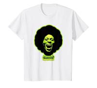 George Clinton Funkadelic Cerveau d'asticot Vert T-Shirt, Enfant, Blanc, 6 Ans