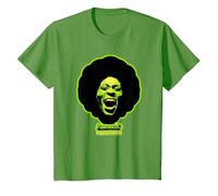George Clinton Funkadelic Cerveau d'asticot Vert T-Shirt, Enfant, Herbe, 6 Ans